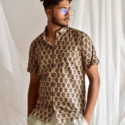 Sundarii Comfort Printed Cotton Casual Shirt-image-60