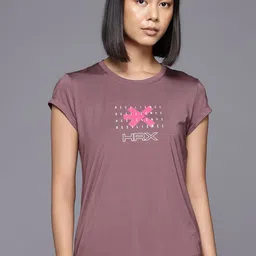 HRX by Hrithik Roshan Graphic Printed Slim Fit T-shirt-image-99