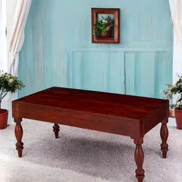Ikiriya Red Wooden in Honey Finish Rectangle Coffee Table-11