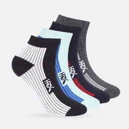HRX by Hrithik Roshan Men Set of 4 Assorted Above Ankle Length Socks-11