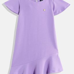 Allen Solly Junior Girls Solid A-Line Dress-picture-39