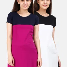 Fleximaa Magenta & White Top-picture-7