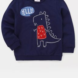 TONYBOY Boys Navy Blue Printed Sweatshirt-image-56