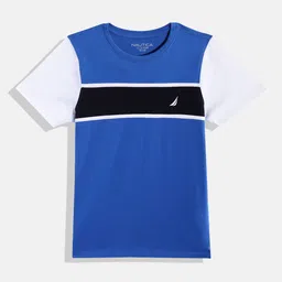 Nautica Boys Colourblocked Pure Cotton T-shirt-picture-4