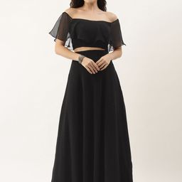 Ethnovog Black Made to Measure Lehenga Set-image-52