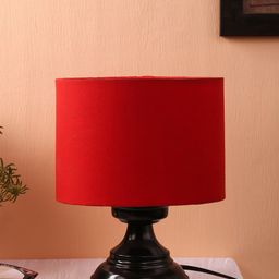 Devansh Red Solid Contemporary Table Lamp-47