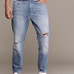 Calvin Klein Jeans Men Dad Fit Pure Cotton Mildly Distressed Heavy Fade Jeans-image-34