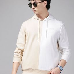 Park Avenue Slim Fit Colourblocked Hooded Sweatshirt-picture-29