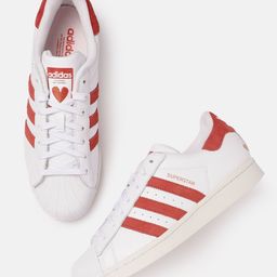 ADIDAS Originals Women Striped Detail Leather Superstar Sneakers-image-62