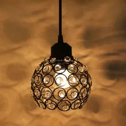 Homesake Black Textured Hanging Pendant Lamp-image-80