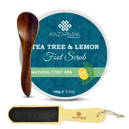 Kazarmaa Tea Tree & Lemon Foot Scrub and Scrubber-12