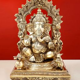 Exotic India Ganesha in Ashirwad Mudra Showpiece-image-24