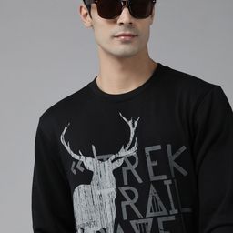 Wildcraft Men Black Typography Printed Sweatshirt-image-24