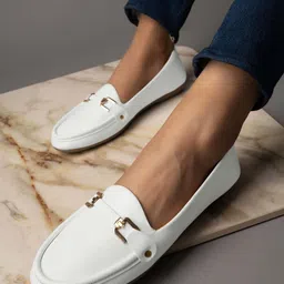 Shoetopia Girls Round Toe Slip-On Ballerinas-image-56