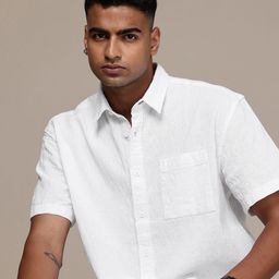 The Roadster Life Co. Geometric Self Designed Pure Cotton Casual Shirt-image-71