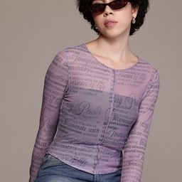 The Roadster Lifestyle Co. Typography Print Fitted Top-image-79