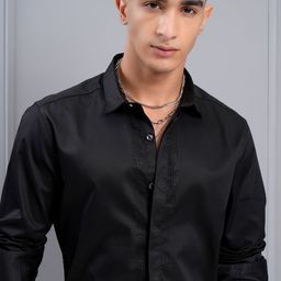 HIGHLANDER Men Slim Fit Opaque Casual Shirt-image-98