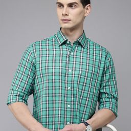 ColorPlus Tailored Fit Checked Casual Shirt-image-67