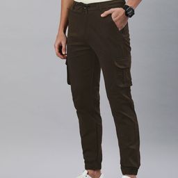 ADBUCKS Men High-Rise Joggers Trousers-image-99