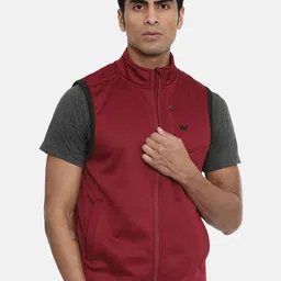 Wildcraft Men Maroon Solid Sporty Jacket-52