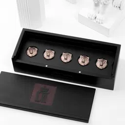 COSA NOSTRAA Set Of 7 Regal Elephant Buttons-picture-4