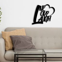 eCraftIndia Black Wood Ready to Hang Wall Art Cutout Home Decor-image-98