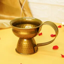 Ekhasa Gold Toned Dhunuchi Dhoop Dani Loban Burner Holder-picture-13