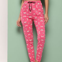 Leading Lady Women Printed Mid Rise Cotton Lounge Pants-image-70