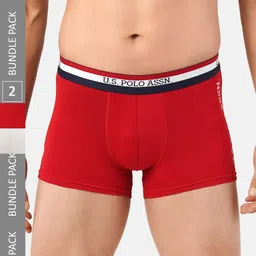 U.S. Polo Assn. Men Pack Of 2 Brand-Logo Trunks ET002-RW1-P2-18