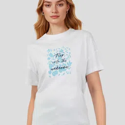 Mast & Harbour Typography Print Relaxed Fit Cotton T-shirt-picture-28