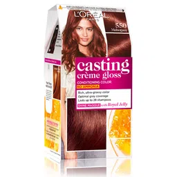 LOreal Paris Casting Creme Gloss Hair Color - Mahogany 550 87.5g+72ml-56