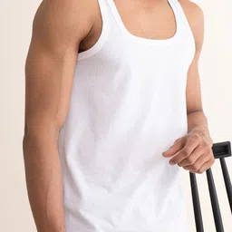 DAMENSCH Men White NEO-Cotton ANTIBACTERIAL Innerwear Vest-image-69