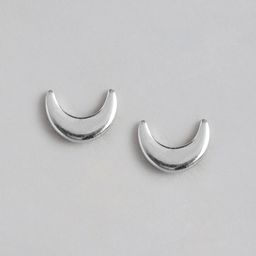 Sangria Rhodium-Plated 925 Sterling Silver Contemporary Studs-58