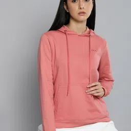 ether Women Peach-Coloured Hooded Pullover Sweatshirt-image-46