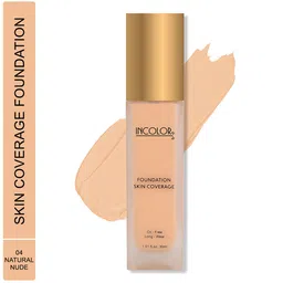 INCOLOR Skin Coverage Foundation-30ml-04 Natural Nude-38
