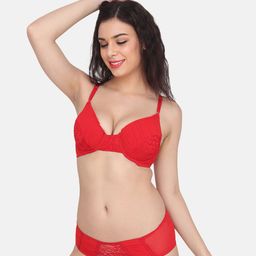 CURWISH Women Mid-Rise Self Design Lace Bikini Briefs-image-94