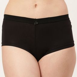 Leading Lady Women Black Solid Boy Shorts Romi-black-image-23