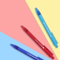 Doodle Pack Of 3 Fine Point Retractable Blue Ink Gel Pens-image-48