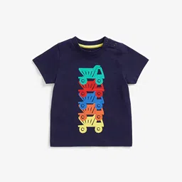 mothercare Infant Girls Pink & Blue Printed Cotton Top-12