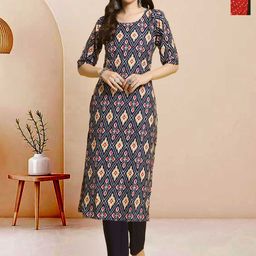 Moda Rapido Pack of 2 Printed Straight Kurta with Trousers-picture-12
