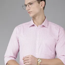 Park Avenue Slim Fit Checked Pure Cotton Formal Shirt-picture-33