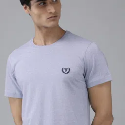 Van Heusen Innerwear Embroidered Round-Neck Pure Cotton T-shirt-image-25
