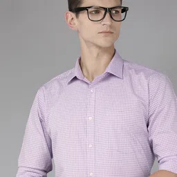 Park Avenue Slim Fit Pure Cotton Checked Formal Shirt-image-37