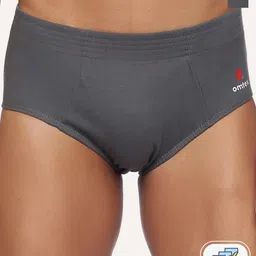 Omtex Men Pack of 2   Grey Solid Cotton Boxer Briefs-image-11