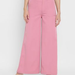 Taurus Women Mid-Rise Plain Cotton Parallel Trousers-image-19