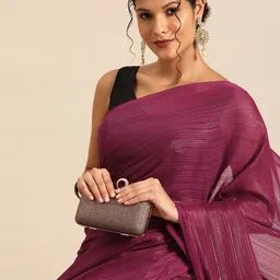 HERE&NOW Poly Chiffon Ready to Wear Saree-picture-58