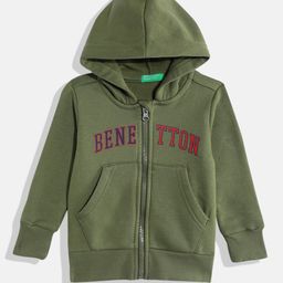 United Colors of Benetton Boys Brand Logo Printed Hooded Sweatshirt-image-33