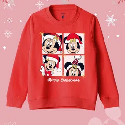 YK Disney Girls Mickey Mouse Printed Pullover Sweatshirt-picture-39