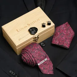 LOUIS STITCH Men Italian Silk Necktie Accessory Gift Set-picture-32