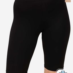 Soie Women Mid Rise Soft Polyamide Spandex Knee Length Cycling shorts-Pack of 2-9